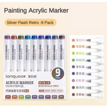 (Set M) 117/9 Color Direct Liquid Colors Acrylic Paint Pen