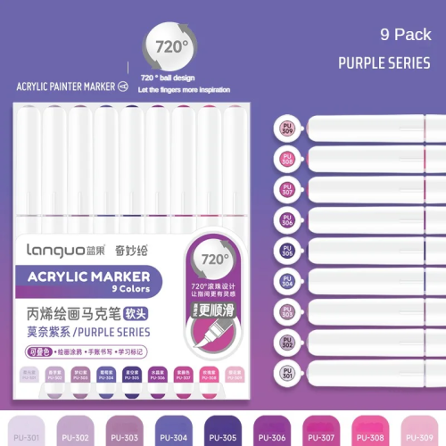 (Upgrade Set E) 117/9 Color Direct Liquid Colors Acrylic Paint Pen