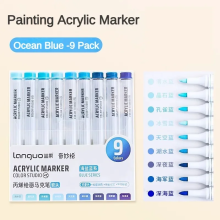 (Set B) 117/9 Color Direct Liquid Colors Acrylic Paint Pen