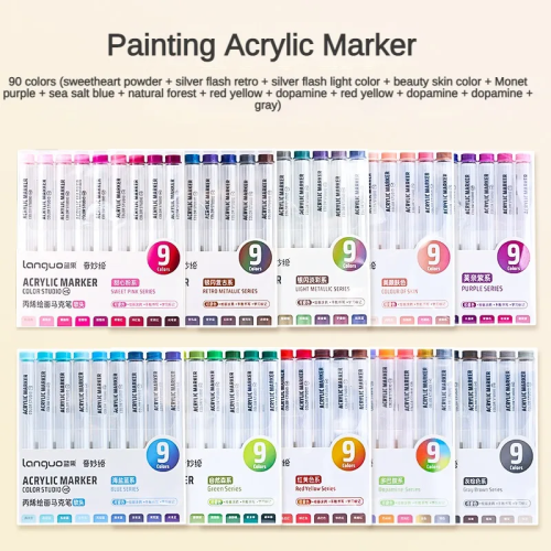 (Upgrade Set E) 117/9 Color Direct Liquid Colors Acrylic Paint Pen 2