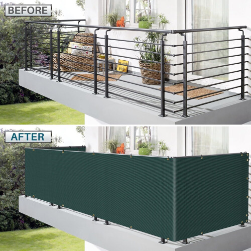 Schermo Privacy Coarbor 3'x100' per Balcone - Copertura per Balcone Veranda Deck Patio 1