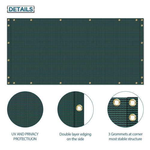 Schermo Privacy Coarbor 3'x100' per Balcone - Copertura per Balcone Veranda Deck Patio 2