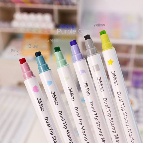 (green) Double Headed Color Changing Pen Marking Fluoresce 2