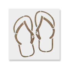 Flip Flops Stencil - Sandaler Stencil Flip Flops Flip Flops Stencils Flip Flop Stencil Tropical Stencils