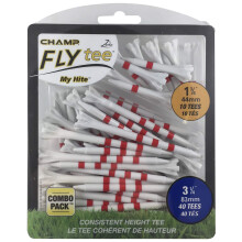 Champ 86504 Zarma Flytee My Hite 3-1/4"""" Combo Pack fehr, piros cskos golfplval