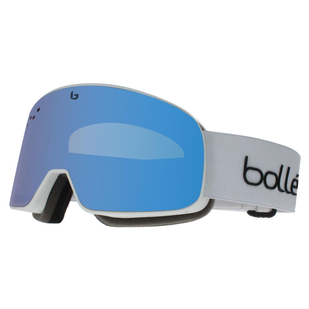 Bolle Ski Goggles Nevada Small 22071 Matte White Corp Vermillon Blue Polarized-image-OPC-PGHJNJ8-NEW