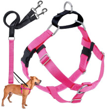 2 Hounds Design Freedom No Pull Dog Harness | Komfortabel kontrol for let at gå | Justerbar hundesele og snor sæt | Små medium og store hunde | L