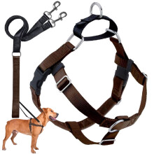 2 Hounds Design Freedom No Pull Dog Harness | Komfortabel kontrol for let at gå | Justerbar hundesele og snor sæt | Små medium og store hunde | L