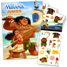 Disney Moana Coloring Books for Kids with Stickers Bundle Includes Moana Stickers Coloring Book and More