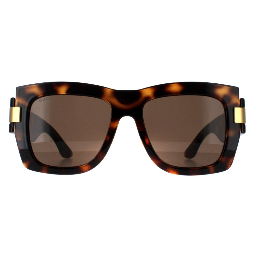 Gucci Sunglasses GG1688S 002 Dark Havana with Gold Brown