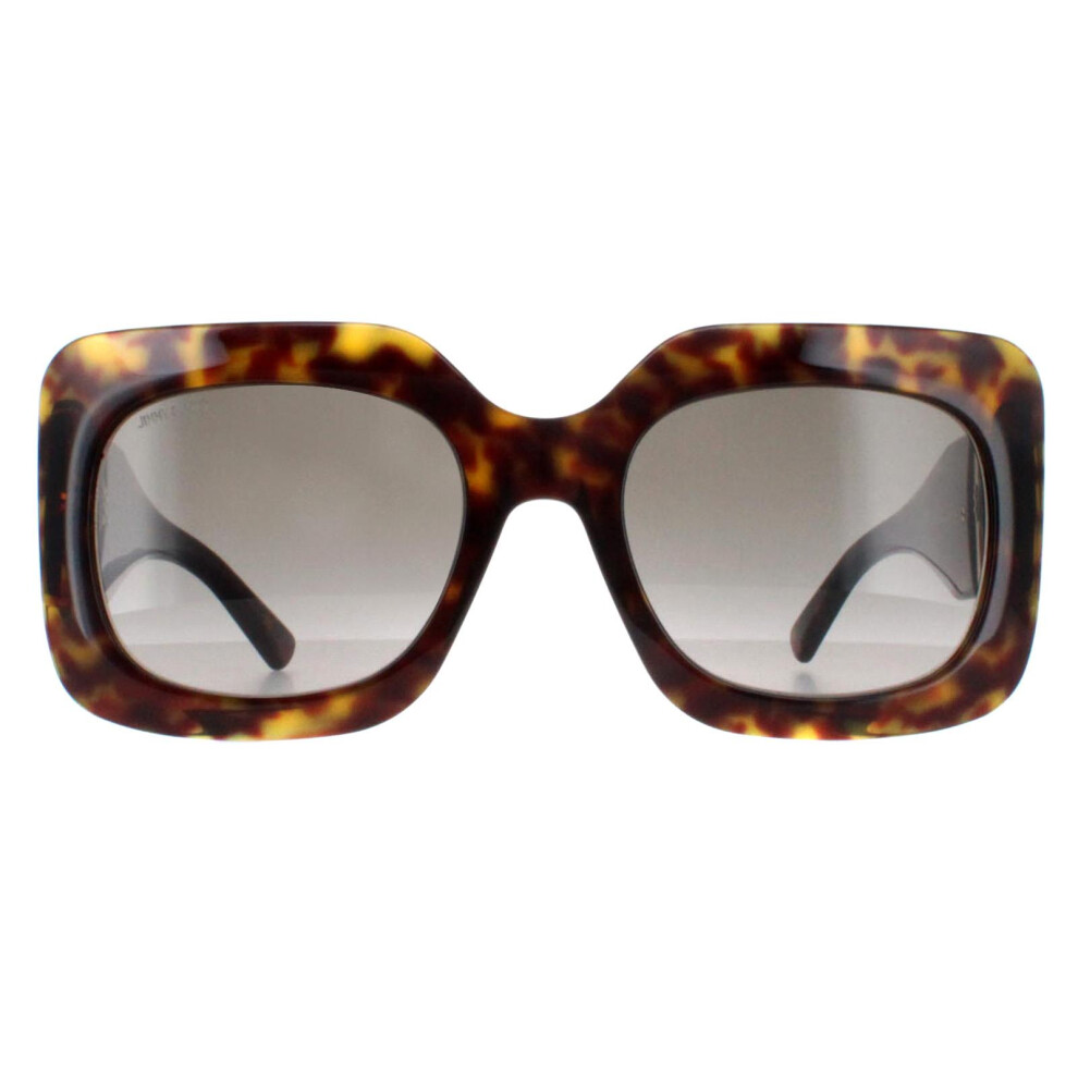Jimmy Choo Sunglasses Gaya/S 086 Ha Havana And Gold Brown Gradient Brown,Gold
