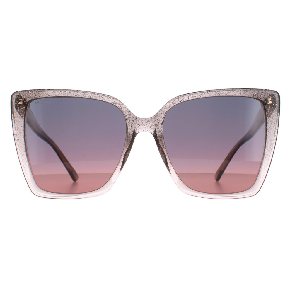Jimmy Choo Sunglasses Lessie/S S Kon Nude Glitter Grey Fuchsia Cream,Grey