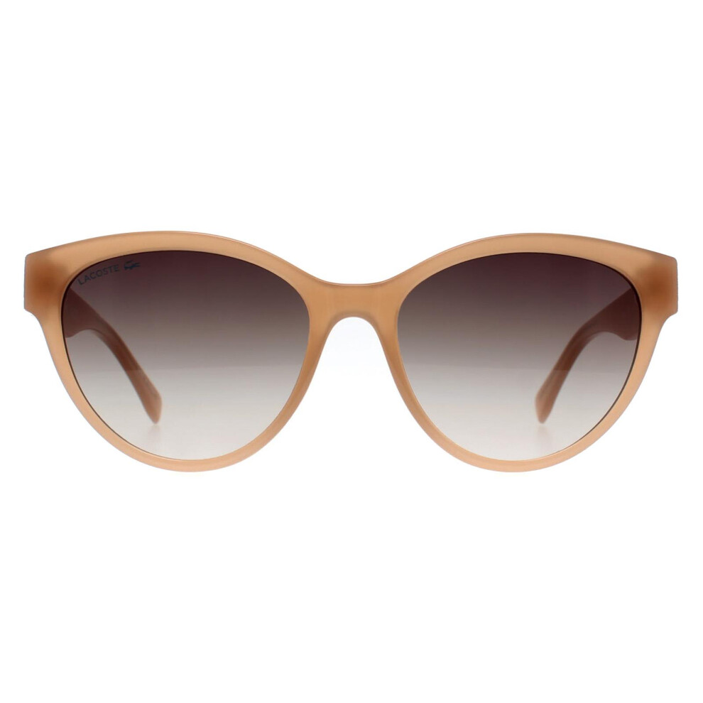Lacoste Sunglasses L983s 272 Nude Grey Gradient Cream,Grey