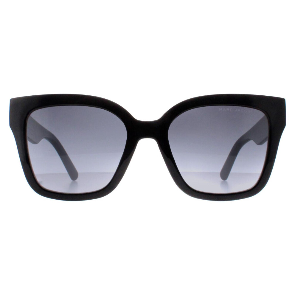 Marc Jacobs Sunglasses Marc 658/S 807 9O Shiny Black Dark Grey Gradient Black,Grey