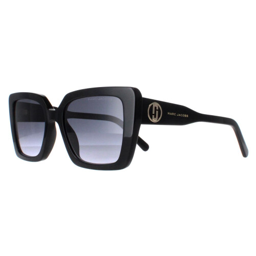 Marc Jacobs Marc Jacobs Sunglasses MARC 733/S 807 9O Shiny Black Dark Grey Gradient 1