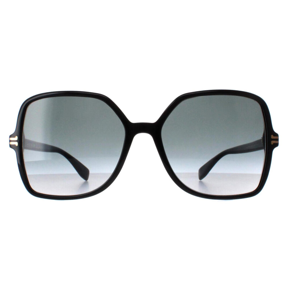 Marc Jacobs Sunglasses Mj 1105/S 807 9O Shiny Black Dark Grey Gradient Black,Grey