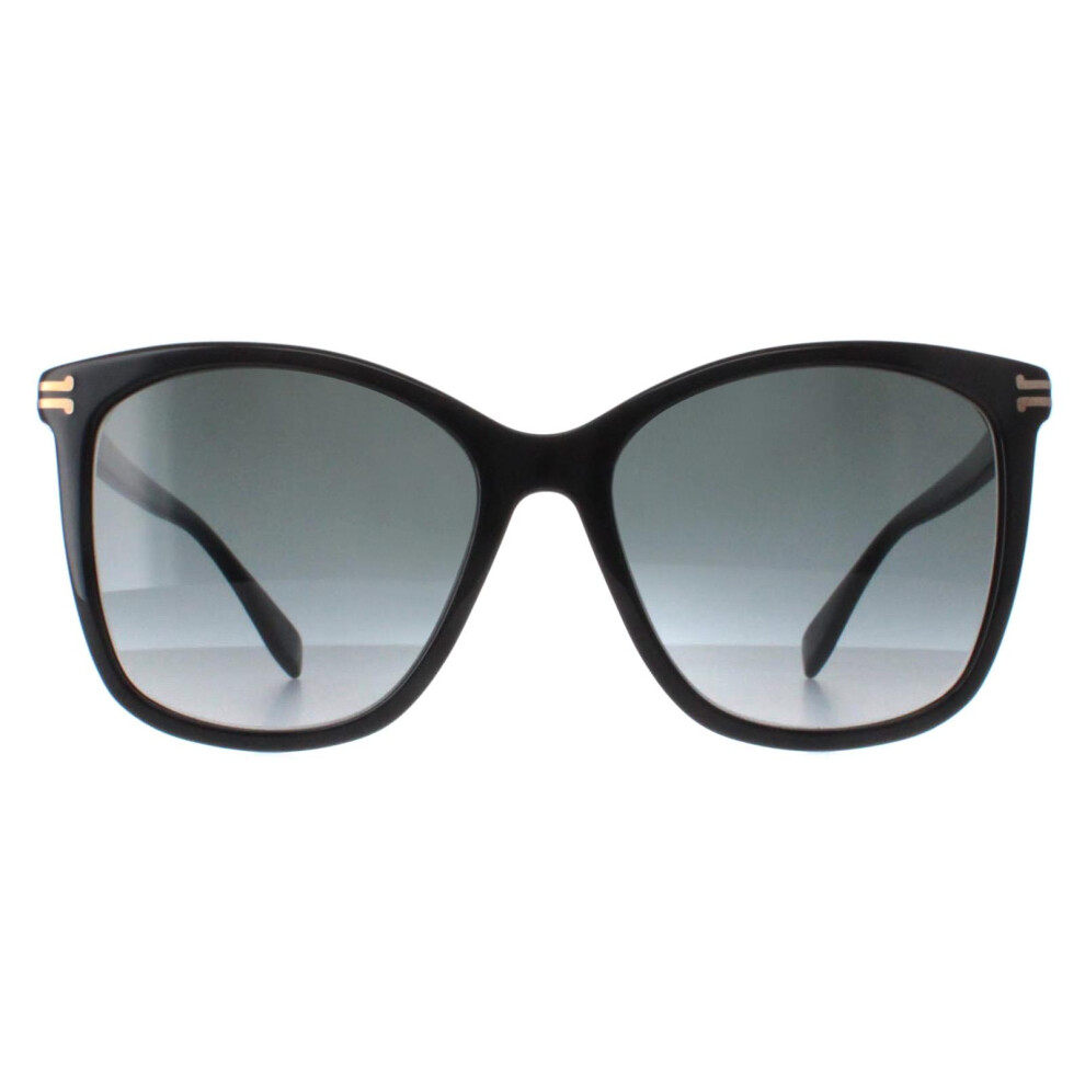 Marc Jacobs Sunglasses Mj 1106/S 807 9O Shiny Black Dark Grey Gradient Black,Grey