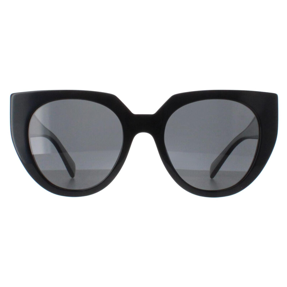 Prada Sunglasses PR14WS 09Q5S0 Black and Talc Dark Grey