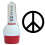 EZBallStamp Golfbold Stamp Marker (Sort Fredsskilt) 2