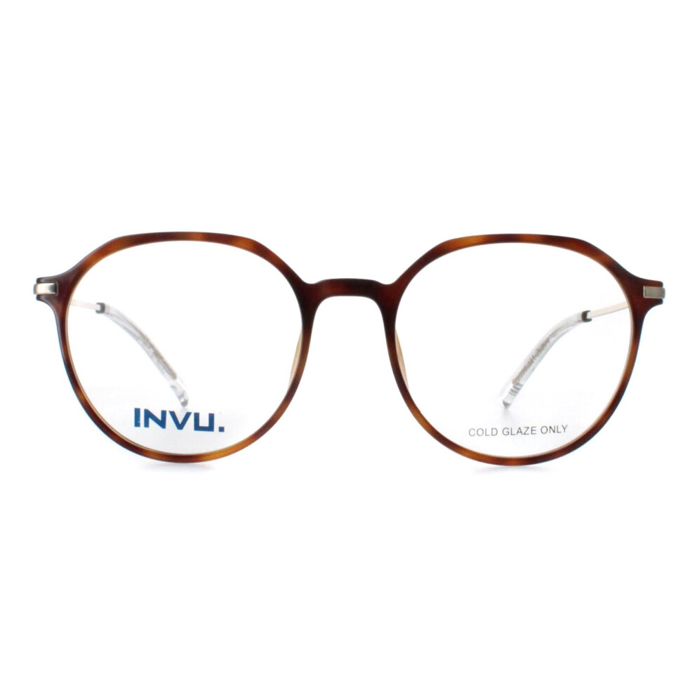 Invu Beauty Invu Glasses Frames B4117 B Honey Tortoise Demi Gold Men Women