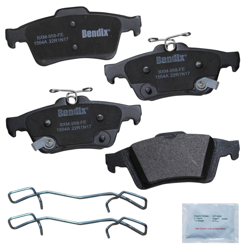 Bendix Priority1 Cfm1564a Semi-Metallic Rear Brake Pads For Ford C-Max 2013 C-Max 2018 Ecosport 2022-2018 Escape 2014 Focus 2012 Focus 2018-2017 887243300063