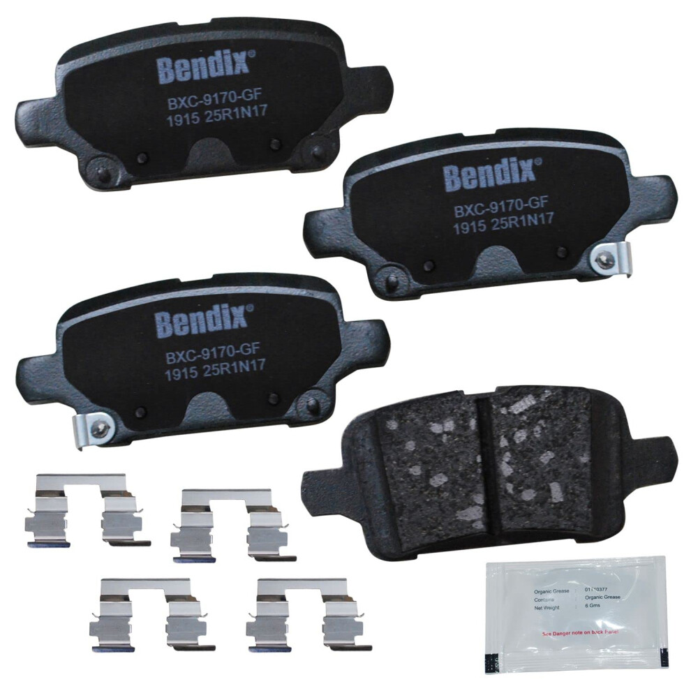 Pastillas De Freno Traseras De Cer Mica Bendix Priority1 CFC1915 Para Buick Lacrosse (2019-2017), Regal Sportback (2020-2018), Regal Tourx (2020--image