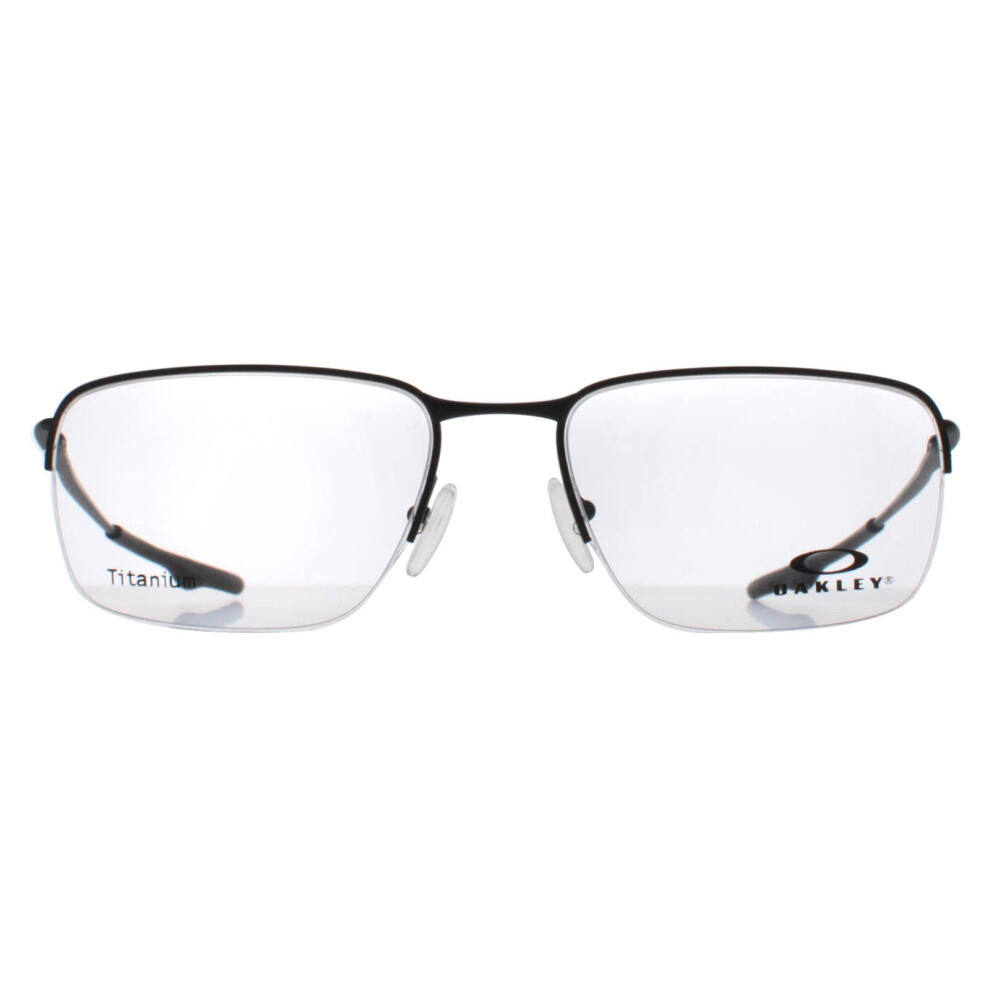 Satin - Satin Records Oakley Glasses Frames Ox5148 Wingback Sq 5148-01 Satin Black Men 56Mm
