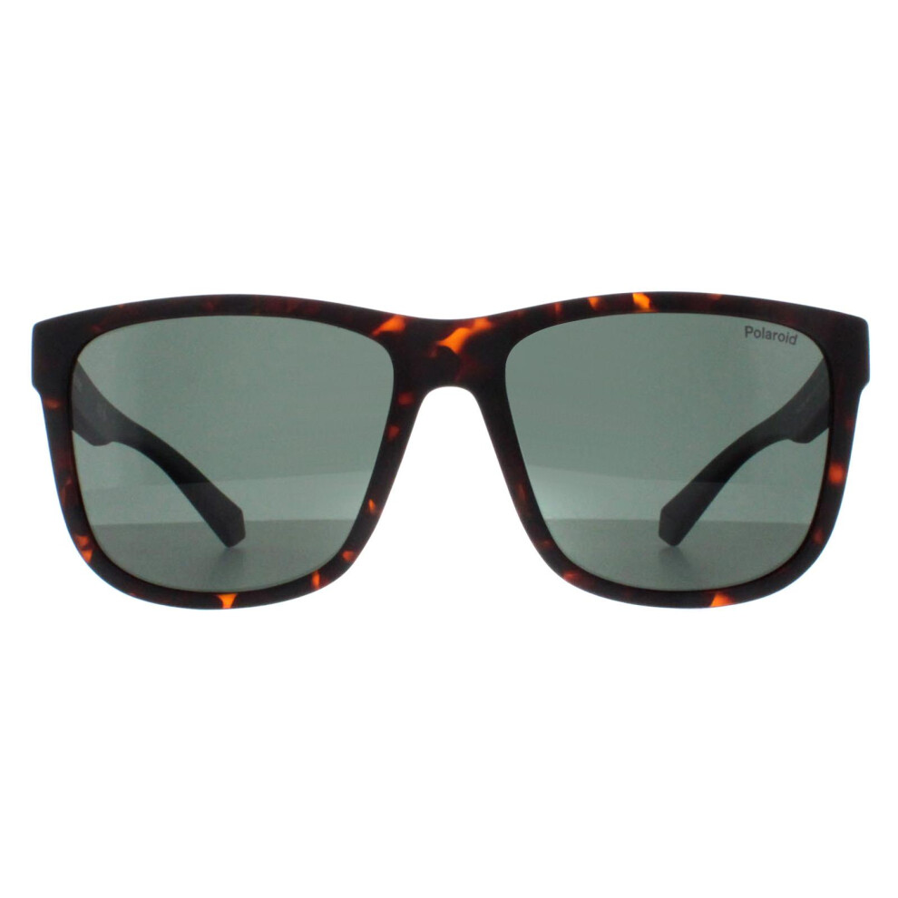 New Polaroid Men's Sunglasses Pld 2155/S Hgc Uc Matte Brown Havana Green Polarized Green,Brown Pld-2155S-Hgc-Uc-57
