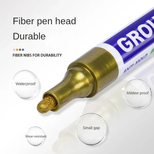 (GNMFB-Light Gray) Ceramic Tile Pen  Paint Marker  Waterproof Without 2