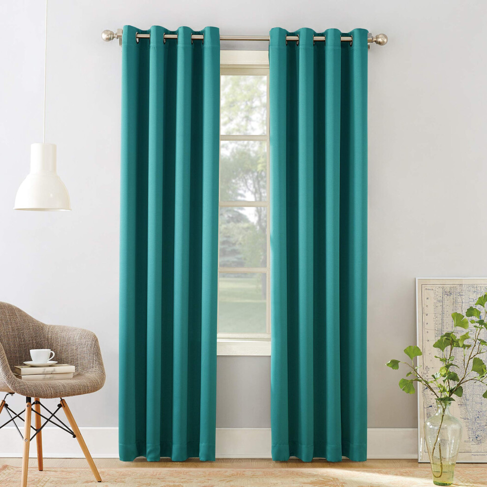 Sun Zero Barrow Energy Efficient Grommet Curtain Single Panel-image-OPC-PFNS92P-NEW
