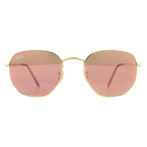 Ray-Ban Ray-Ban Sunglasses RB3548N Hexagonal 001/Z2 Gold Copper Flash Mirror