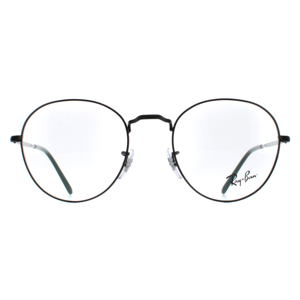 Ray-Ban Eyeglasses Round Metal Optics Ii - Black Frame Clear Lenses Polarized 49-20, RB3582V - Image 3