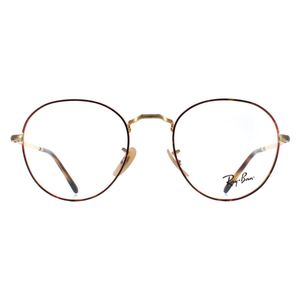 Ray-Ban Glasses Frames Rx3582v David 2945 Havana On Men Women Gold