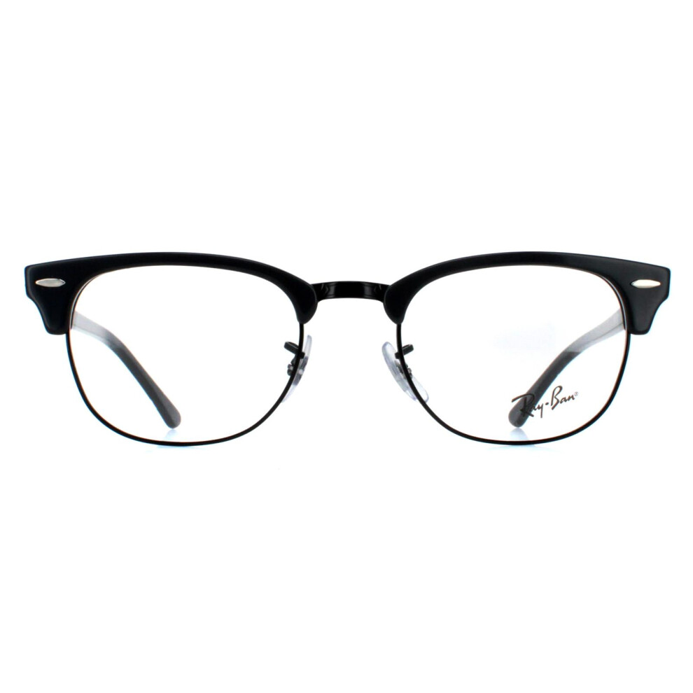 Photos - Glasses & Contact Lenses Ray-Ban Glasses Frames RX5154 Clubmaster 8232 Grey on Black Men Women RX-5154-8232-51 