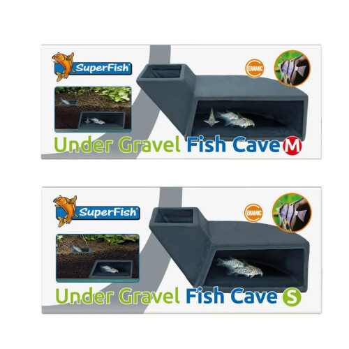 SuperFish (Small) Superfish Undergravel Fish Cave Small and Medium Size Hide Cover