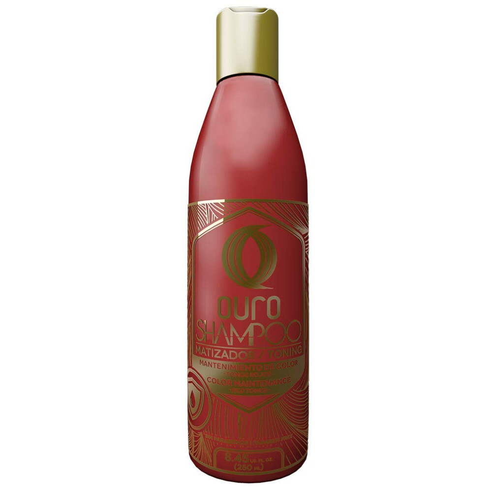 Ouro Do Monte Red Ouro Toning Shampoo Color Maintenance 8.45 Oz