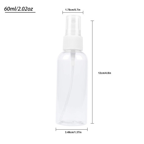 TRENDBOX 6-pack tom transparent plast findimma sprayflaska (6-pack - 120 ml) 1