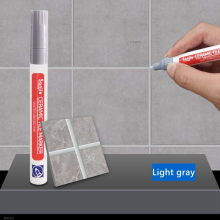 (1 Pcs-Light grey) 12 Color White Waterproof Grout Tile Marker Grout