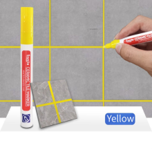 (1 Pcs-Yellow) 12 Color White Waterproof Grout Tile Marker Grout