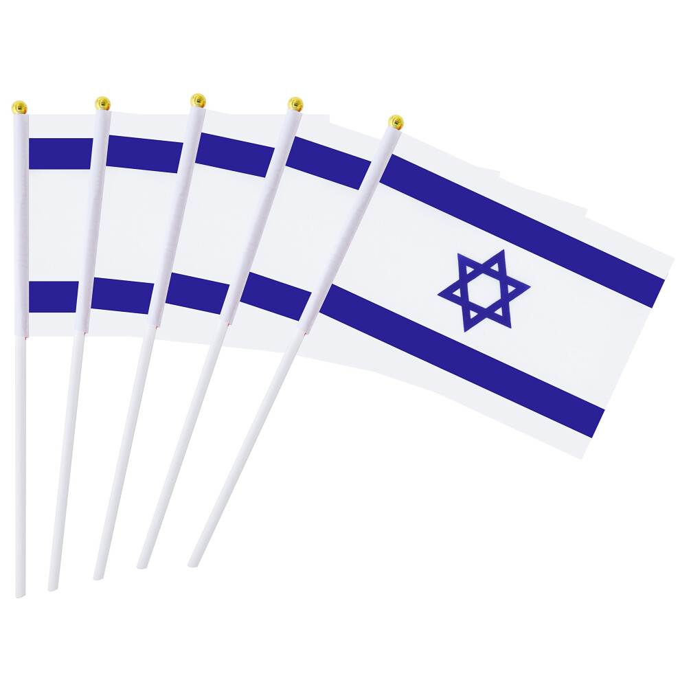 Confezione Da 25 Piccole Mini Bandiere Israeliane Portatili, Bandiere Israeliane, Bandiere Nazionali Dei Paesi, Bandiere Tonde, Decorazioni Per F-image