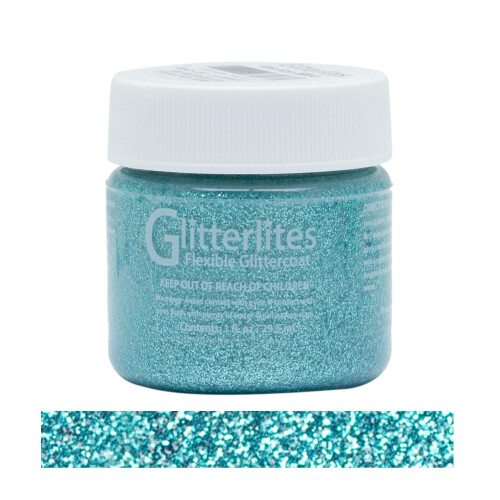 Angelus Glitterlites Paint  Ice Blue 1Fl Oz 2