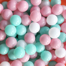 Moonxhome Ball Pit Balls Crush Proof Plastic Children's Toy Balls Macaron Ocean Balls 2,15 tum Pack med 200 White & Green & Pink