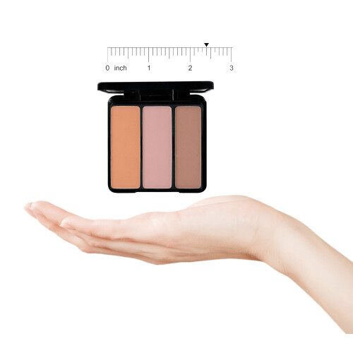 EVE PEARL Blush Trio Παλέτα Ρουζ Φυσική Όψη Μακράς Διάρκειας Με Βιταμίνη Ε- Sunny Cheeks 2