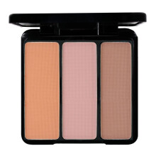 EVE PEARL Blush Trio Rouge-Palette fr jeden Tag, natrlich aussehendes, langanhaltendes Make-up, Vitamin-E-Hautpflege  sonnige Wangen
