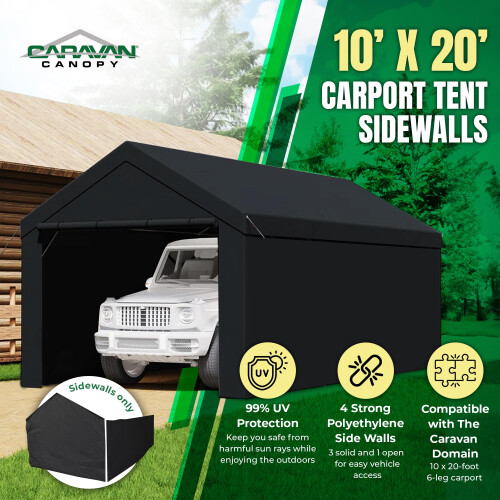 Caravan Canopy Domain 10 x 20 Πόδια Ανθεκτικά Πλευρικά Τοίχοι για Γκαράζ 1
