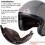 3-SNAP VISOR LINS SHIELD FÖR MOTORCYCLE HELMETS Vänd upp (rök) 4