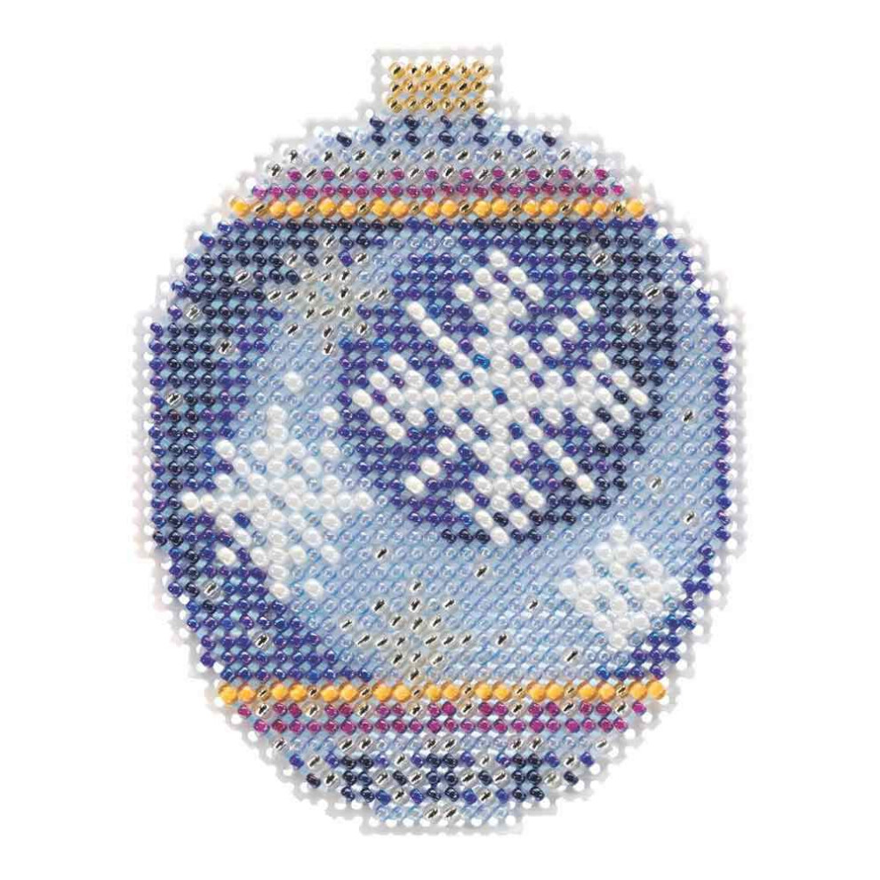 Mill Hill Midnight Snowfall Beaded Counted Cross Stitch Ornament Kit 2018 Beaded Holiday Mh211815