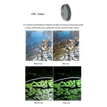 Para Filtros de Lente para Go 2/3 STAR CPL ND4 ND8 ND16 ND32 Filtro Densidade Câmera Esportiva GO2 GO3
