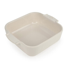 Peugeot - Appolia Vierkante Ovenschaal - Keramiek Bakker met Handgrepen - Ecru 6,5 x 2 inch