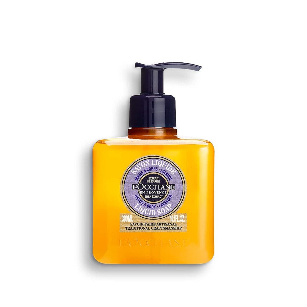 LOccitane Shea Hands & Body Lavender Liquid Soap, 101 Fl Oz